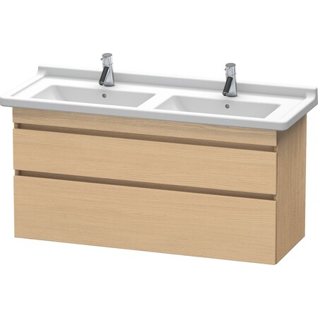 Durastyle Two Drawer Wall-Mount Vanity Unit Natural Oak